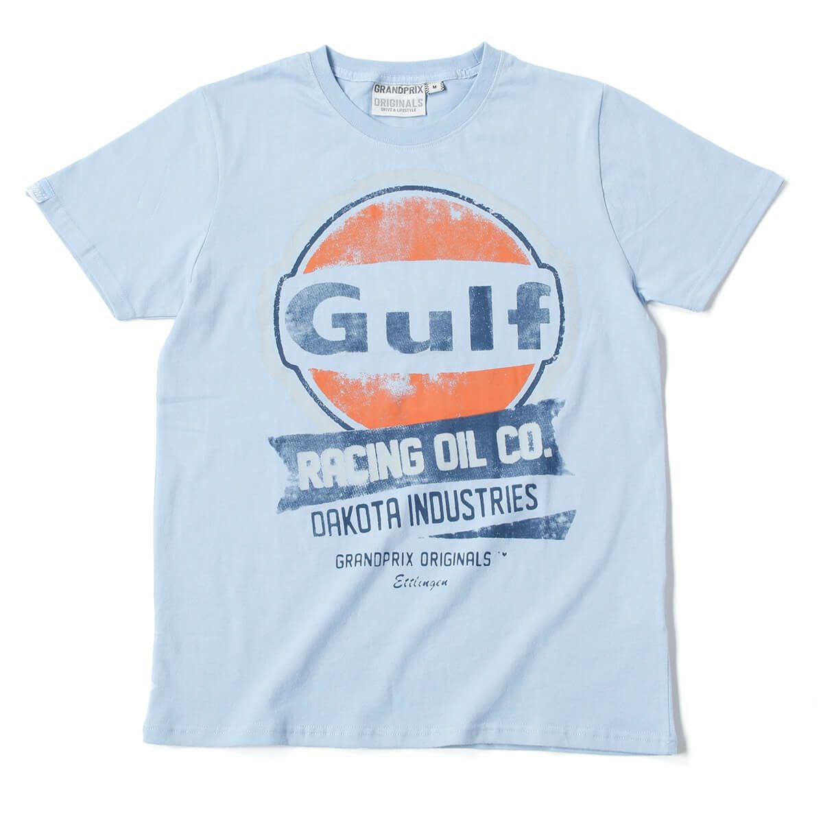 GULF｜レーシング オイル ｜Tシャツ｜ガルフブルー
