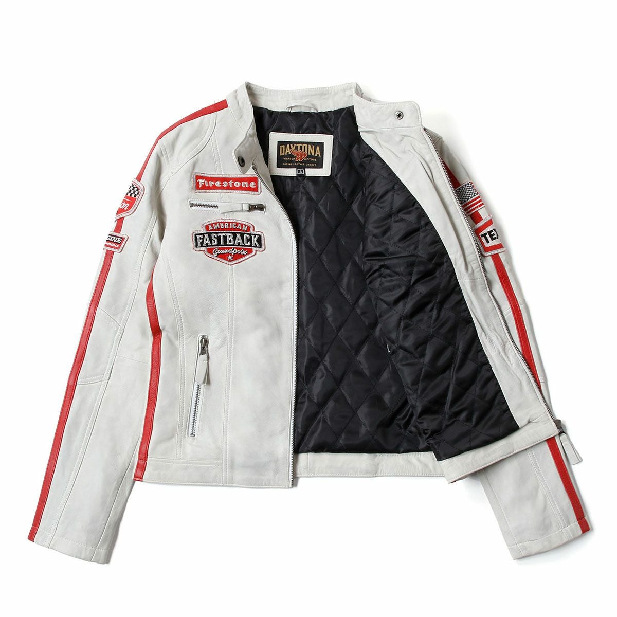 Warson Motors｜デイトナ レザージャケット レディ｜アウター｜ホワイト