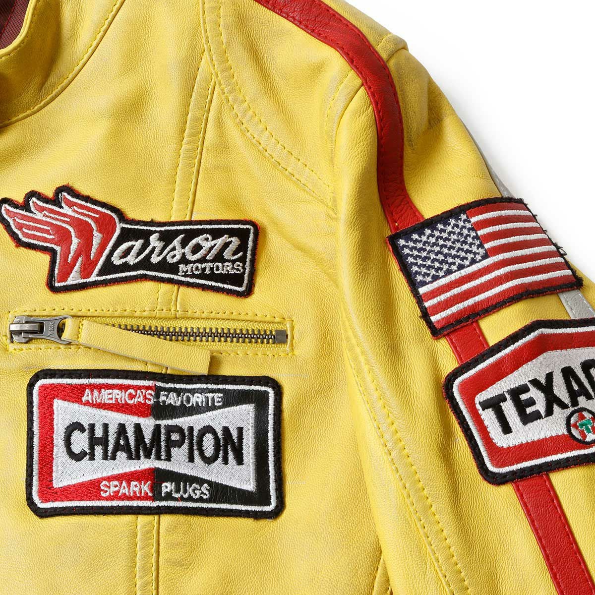 Warson Motors｜デイトナ レザージャケット レディ｜アウター｜イエロー