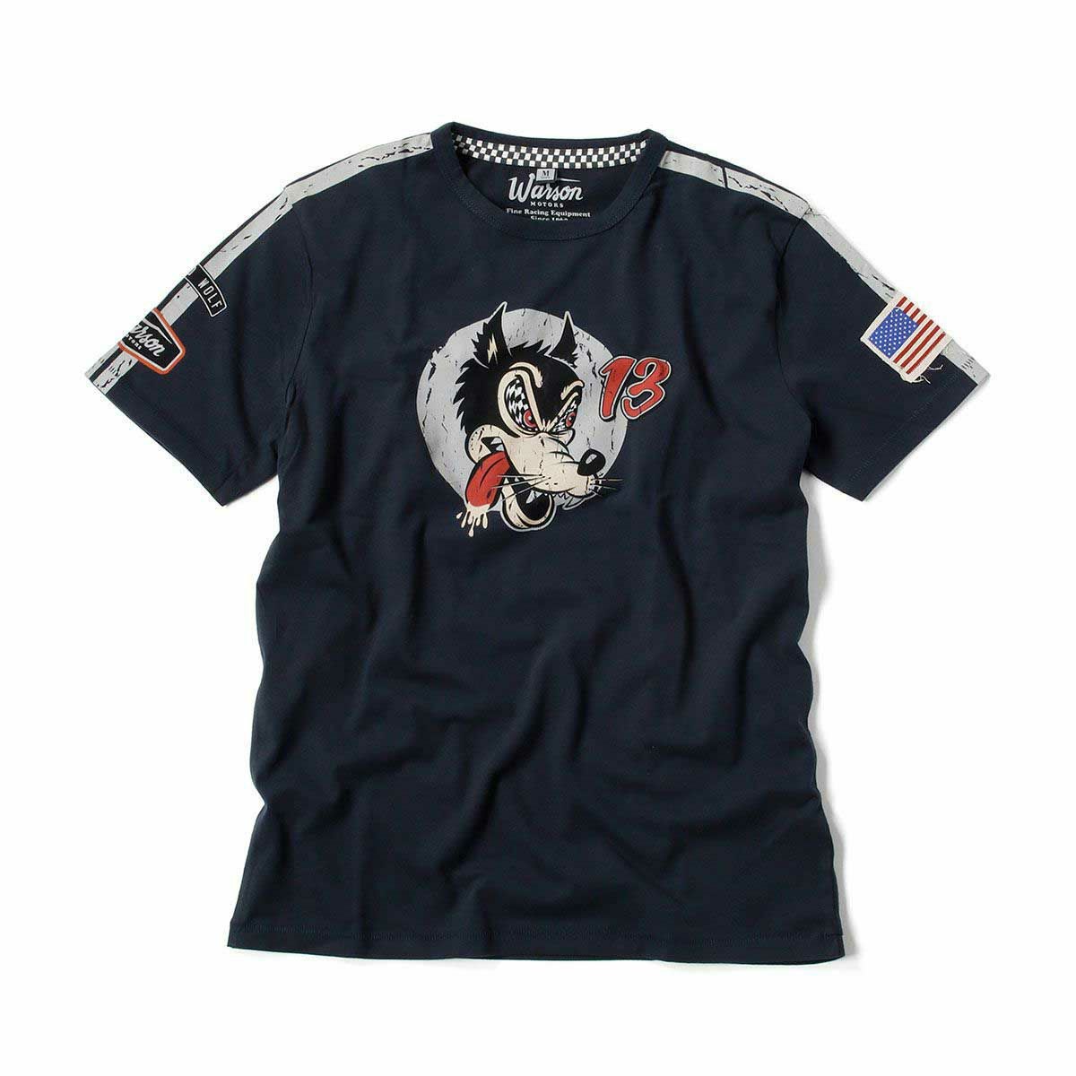 Warson Motors｜スピードウルフ Tシャツ｜カーボン