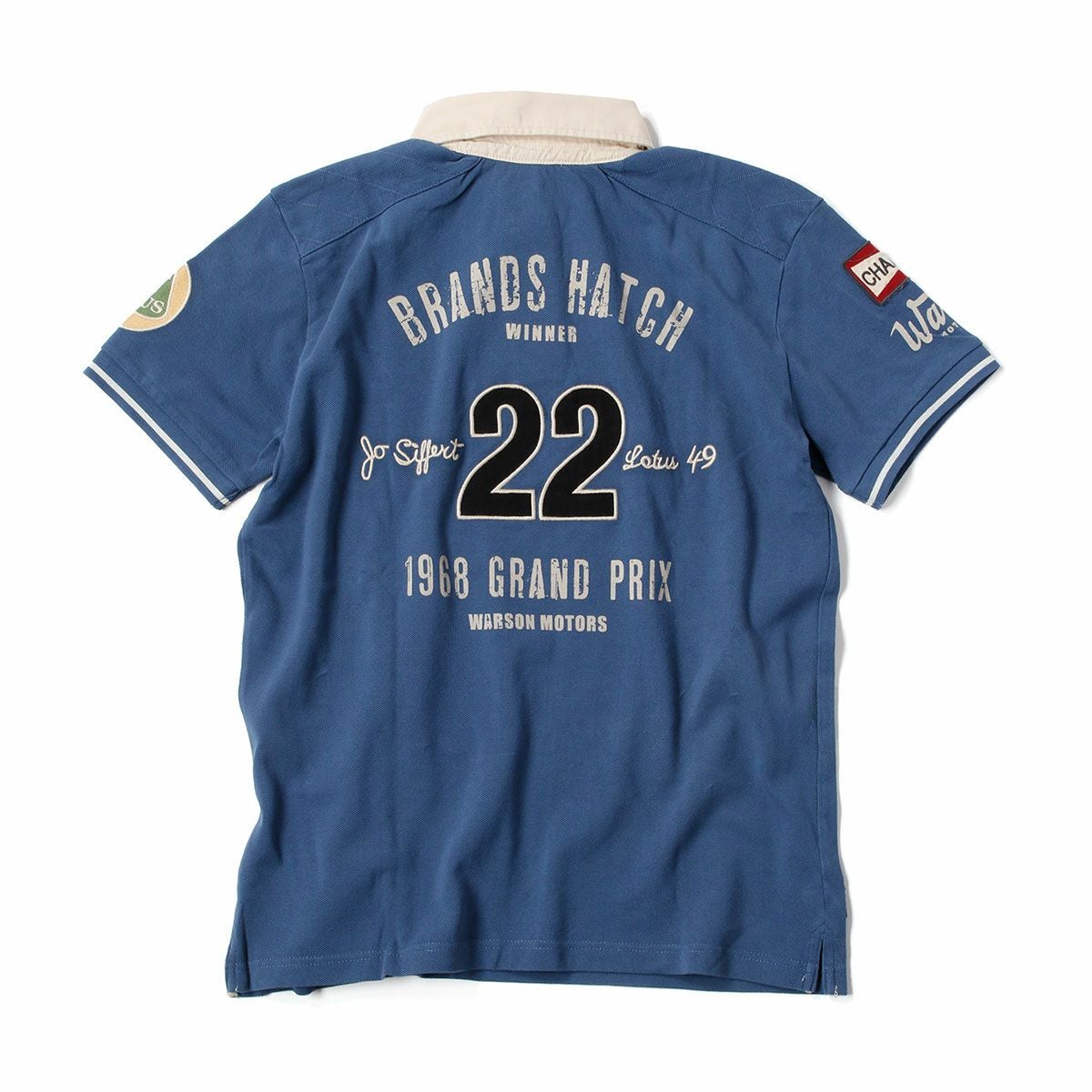 Warson Motors｜ブランズハッチ ポロ｜ポロシャツ｜ブルー