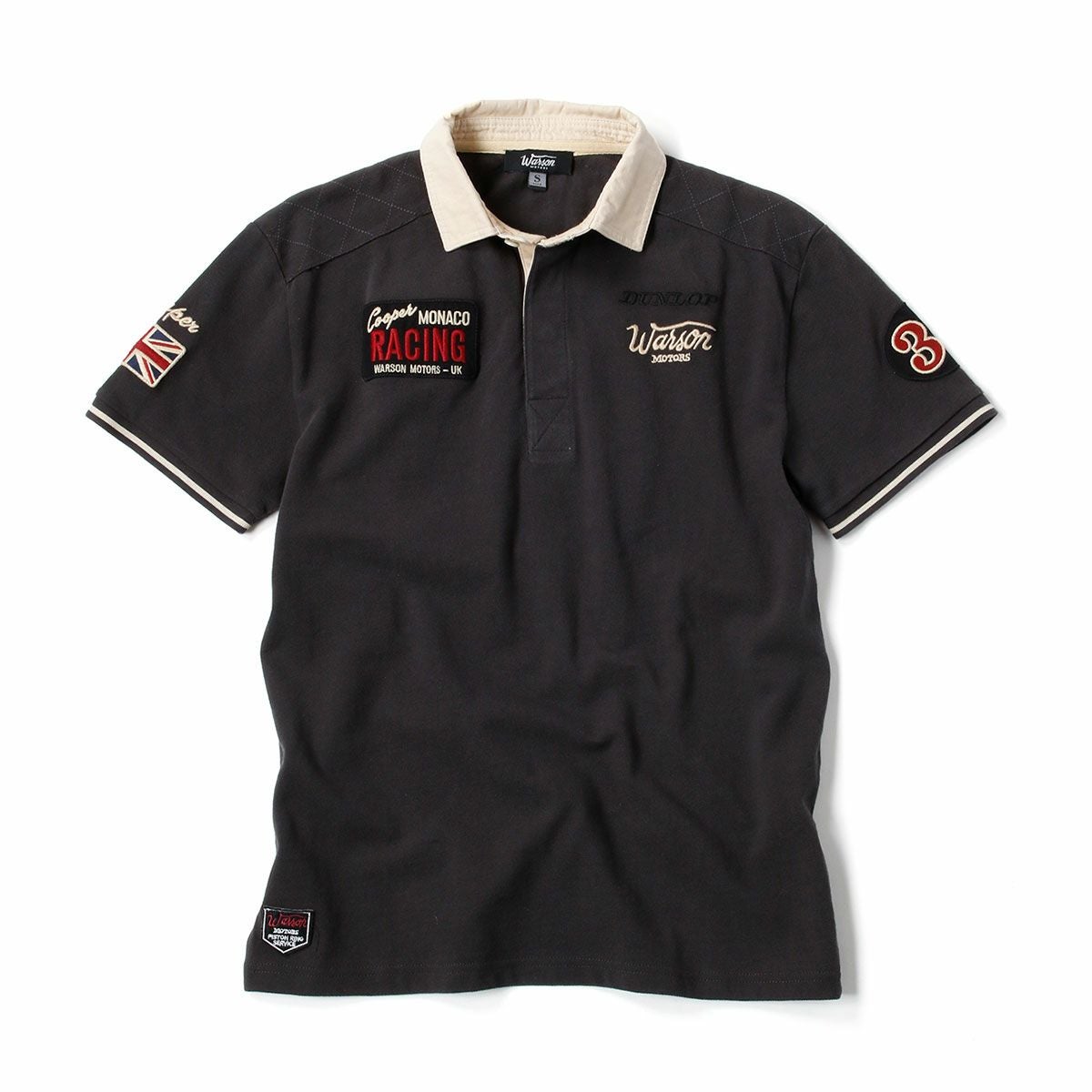 Warson Motors｜クーパーモナコ ポロ｜ポロシャツ｜カーボン