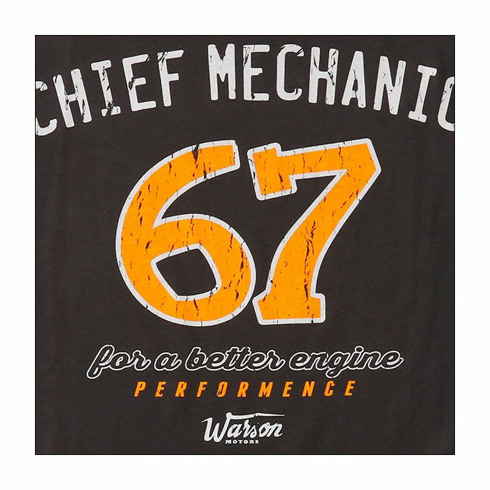 Warson Motors｜チーフ 67 Tシャツ｜カーボン
