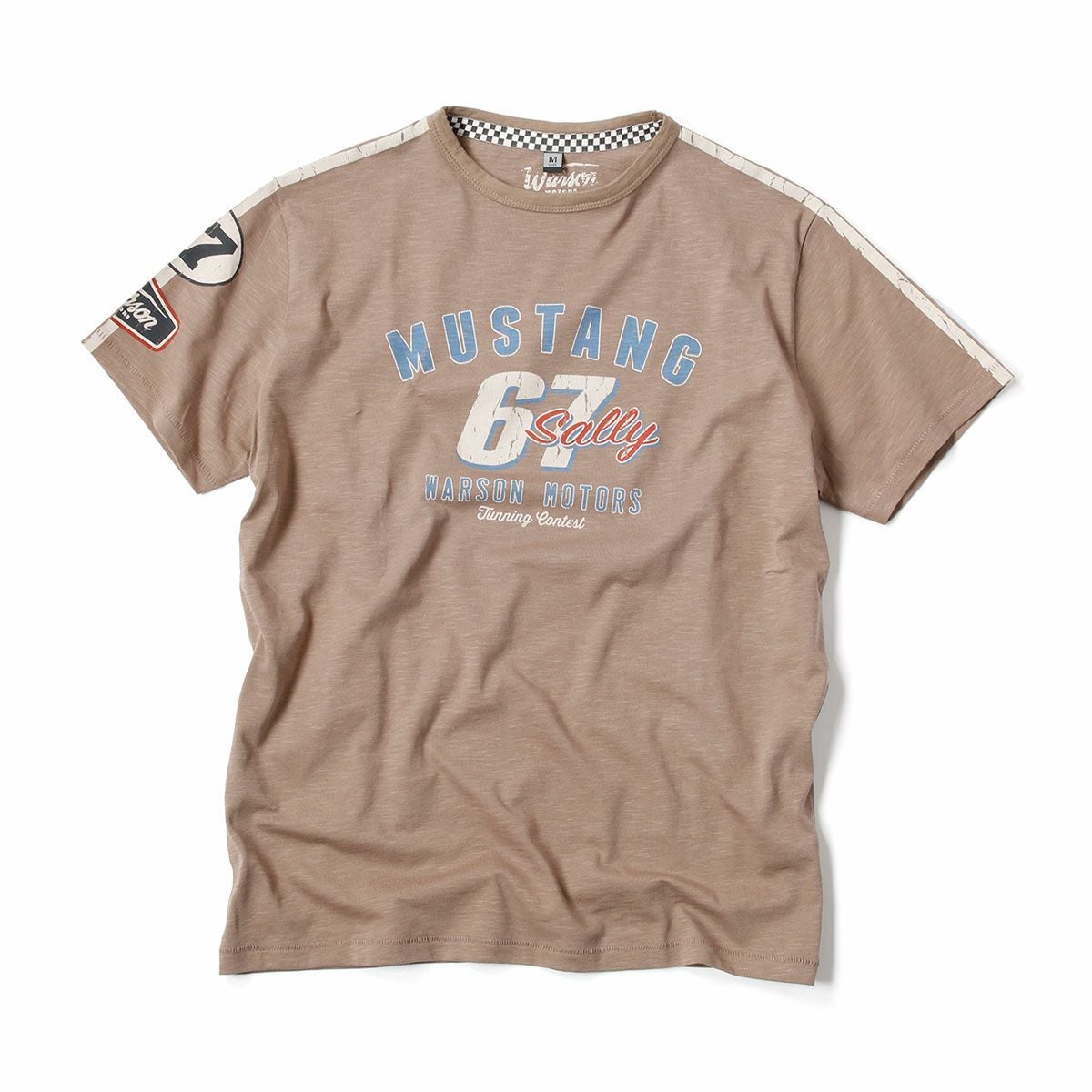 Warson Motors｜マスタング67 Tシャツ｜ブラウン