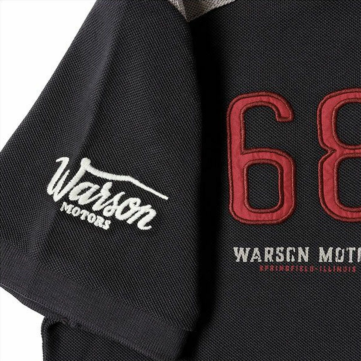 Warson Motors｜フライング アロー ポロ｜ポロシャツ｜カーボン