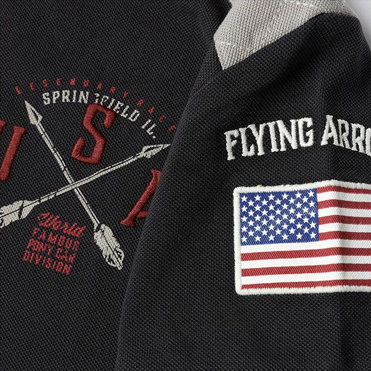 Warson Motors｜フライング アロー ポロ｜ポロシャツ｜カーボン