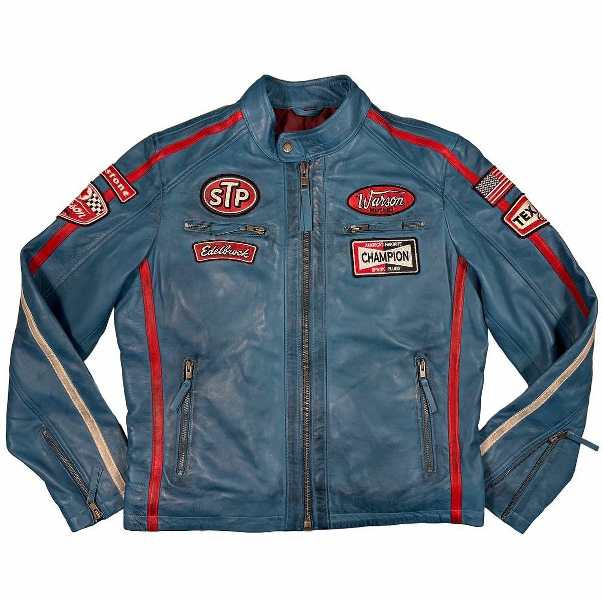 Warson Motors｜デイトナ レザージャケット｜アウター｜ブルー