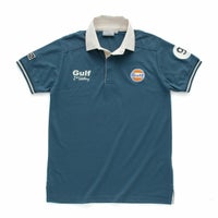 GULF｜ガルフ ヴィンテージ ポロ｜ポロシャツ｜ペトロブルー