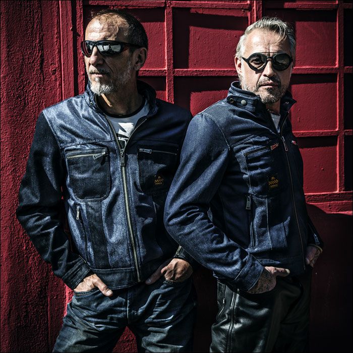 helstons｜ジェネシス メッシュ ジャケット｜ブルー｜モデル着用