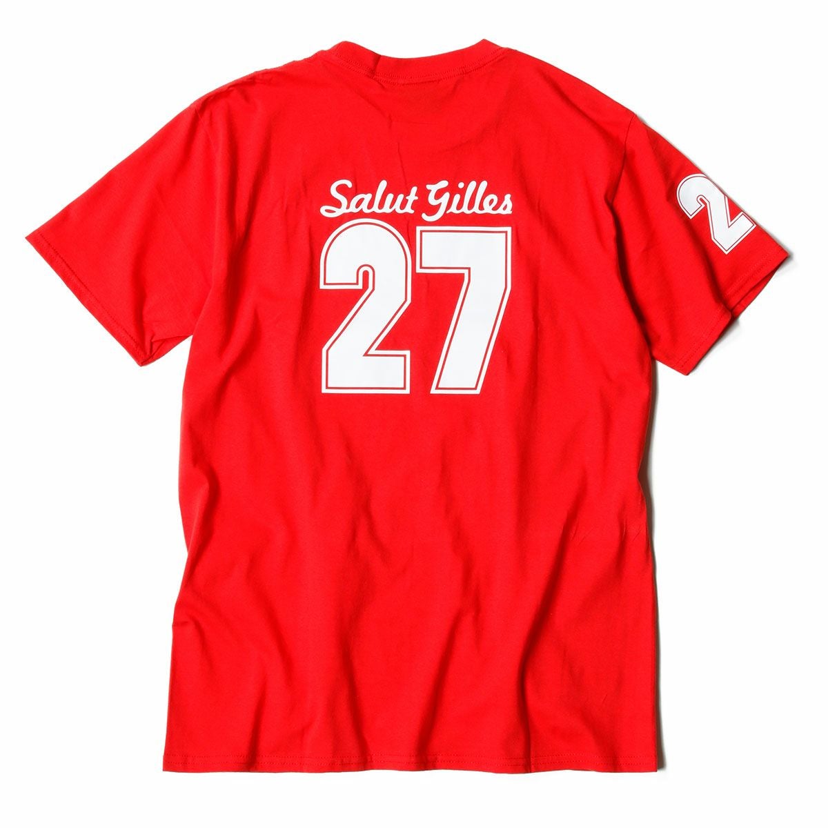 RETRO FORMULA 1｜Gilles Villeneuve T-shirt｜Tシャツ｜レッド