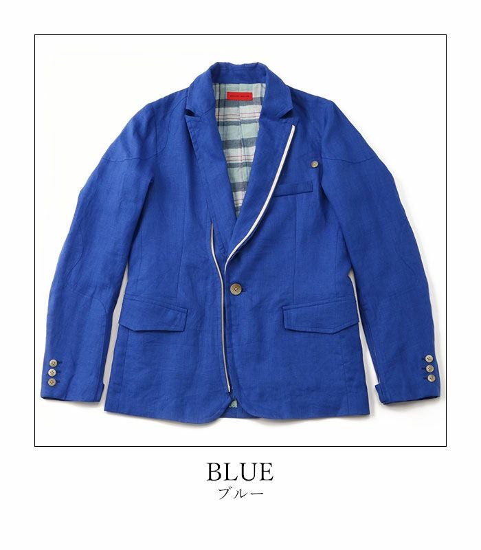 SHINICHIRO ARAKAWA｜麻ジャケット｜アウター｜ブルー