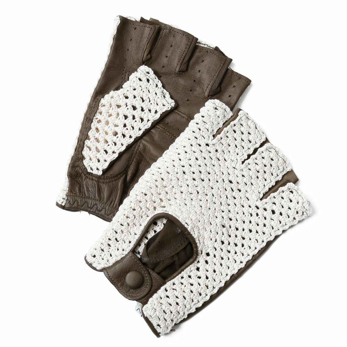 Motorimoda｜ナポリ ドライブ メッシュ｜ハ｜ダークグリーン×ベージューフ