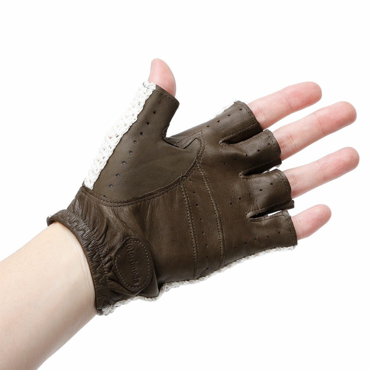 Motorimoda｜ナポリ ドライブ メッシュ｜ハ｜ダークグリーン×ベージューフ