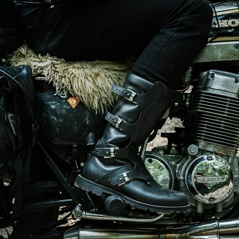 Stylmartin｜コンチネンタル｜ブーツタイプ｜ブラック｜モデル着用