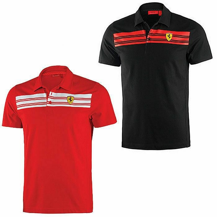 Ferrari｜フェラーリ ストライプ ポロ｜ポロシャツ