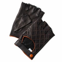 Motorimoda｜ビ・マトラッセ ドライビンググローブ｜ハーフ｜ブラック×ブラウン