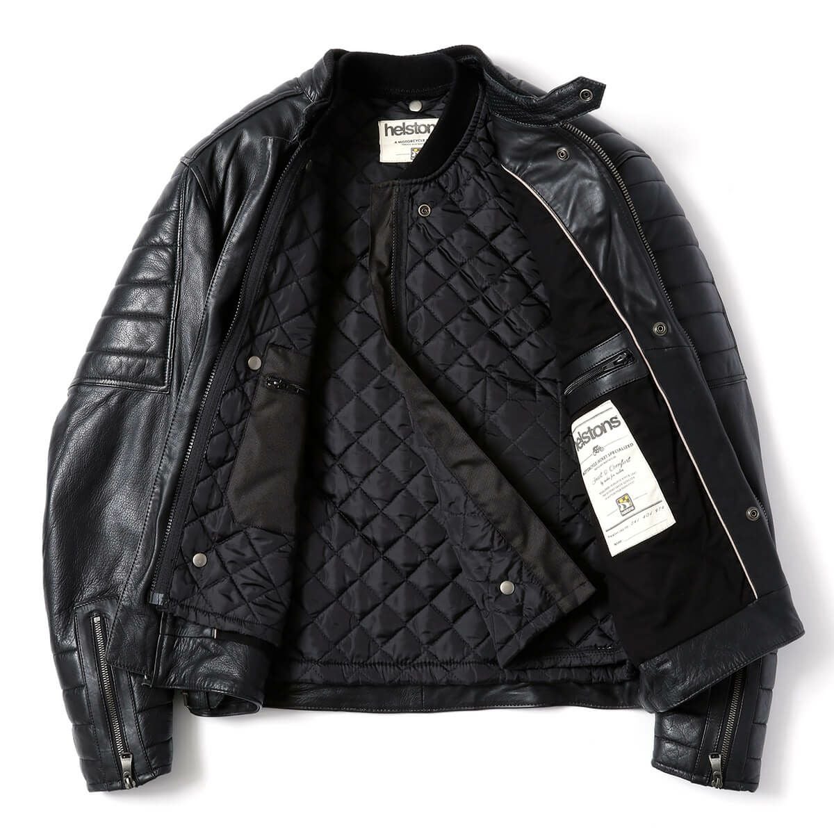 helstons｜クルーザー レザージャケット｜ブラック