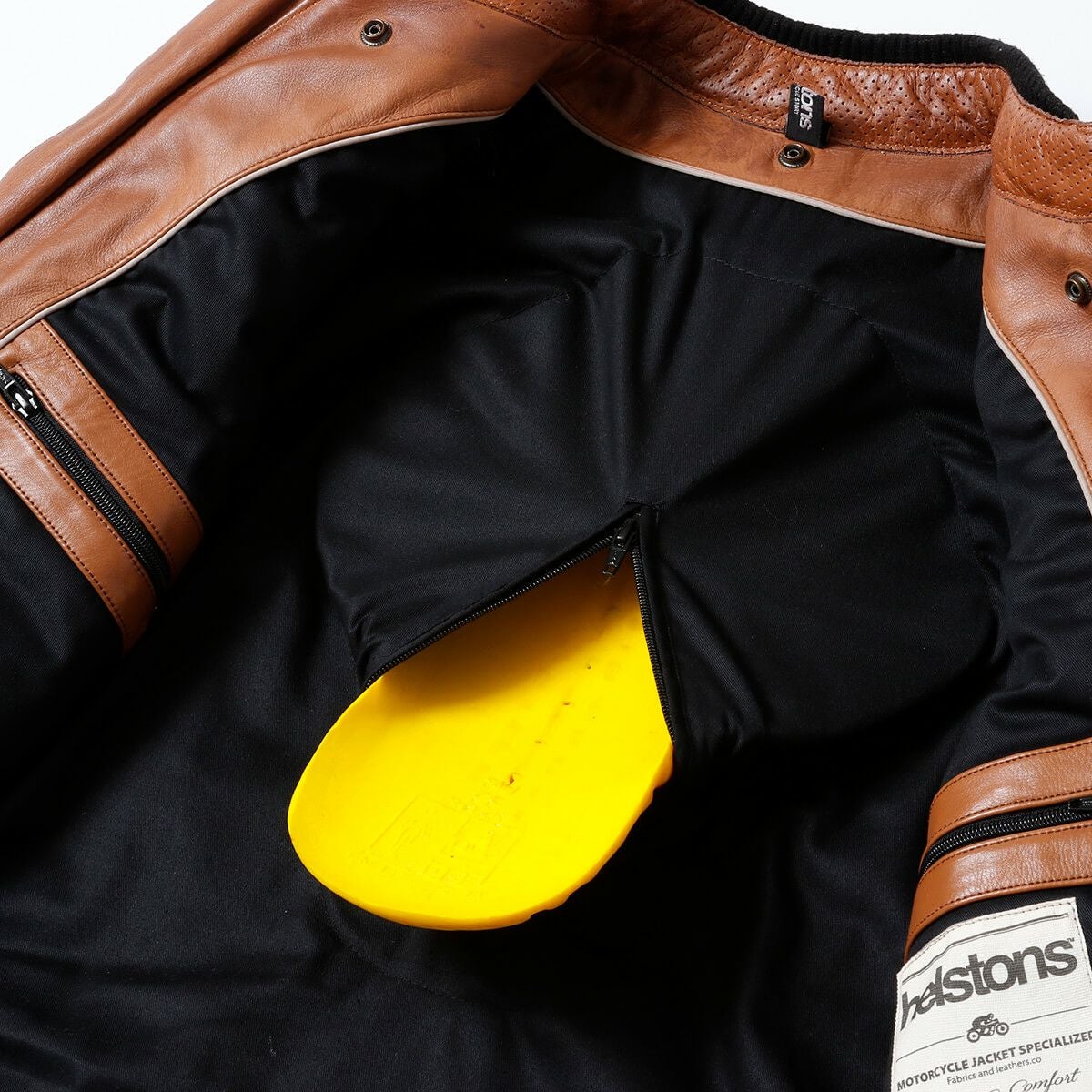 helstons｜クルーザー レザージャケット｜ブラウン×ブラック