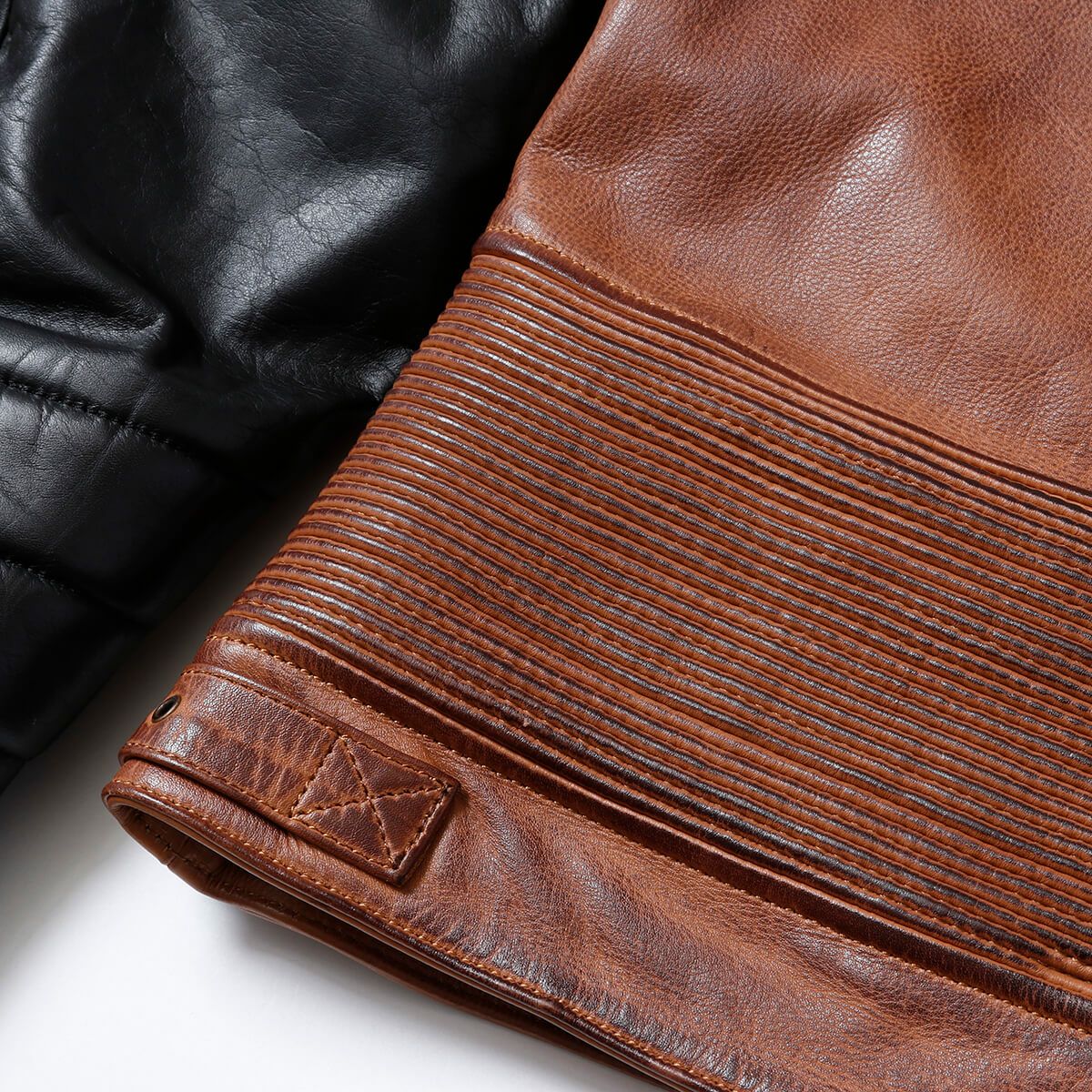 helstons｜クルーザー レザージャケット｜ブラウン×ブラック