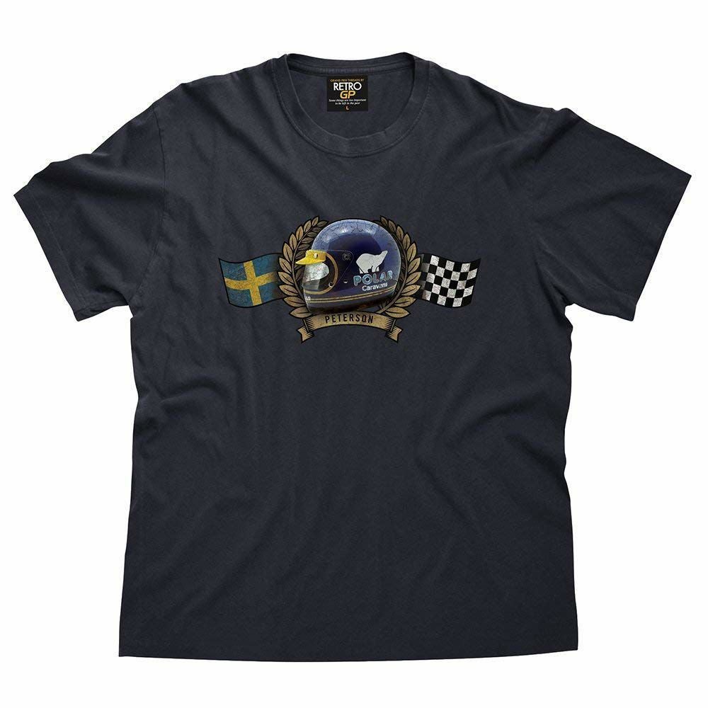 RETRO FORMULA 1｜Ronnie Peterson helmet Mens T-shirt｜Tシャツ