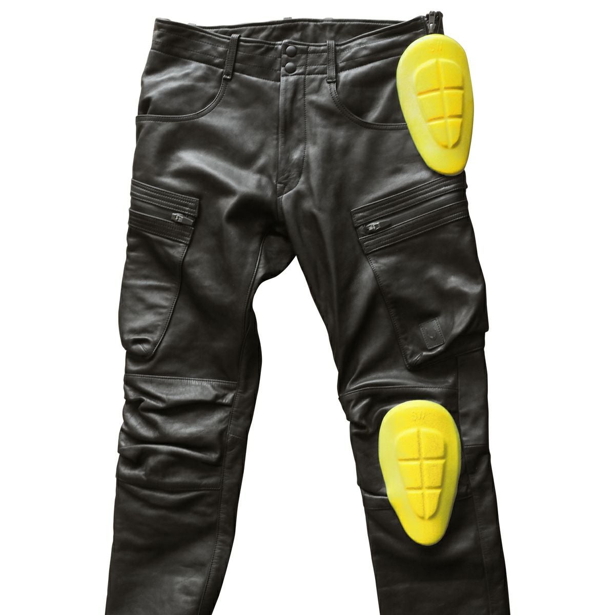 CRUFTER｜CR-MJ5N ストリート ライディング パンツ｜レザー｜ブラック