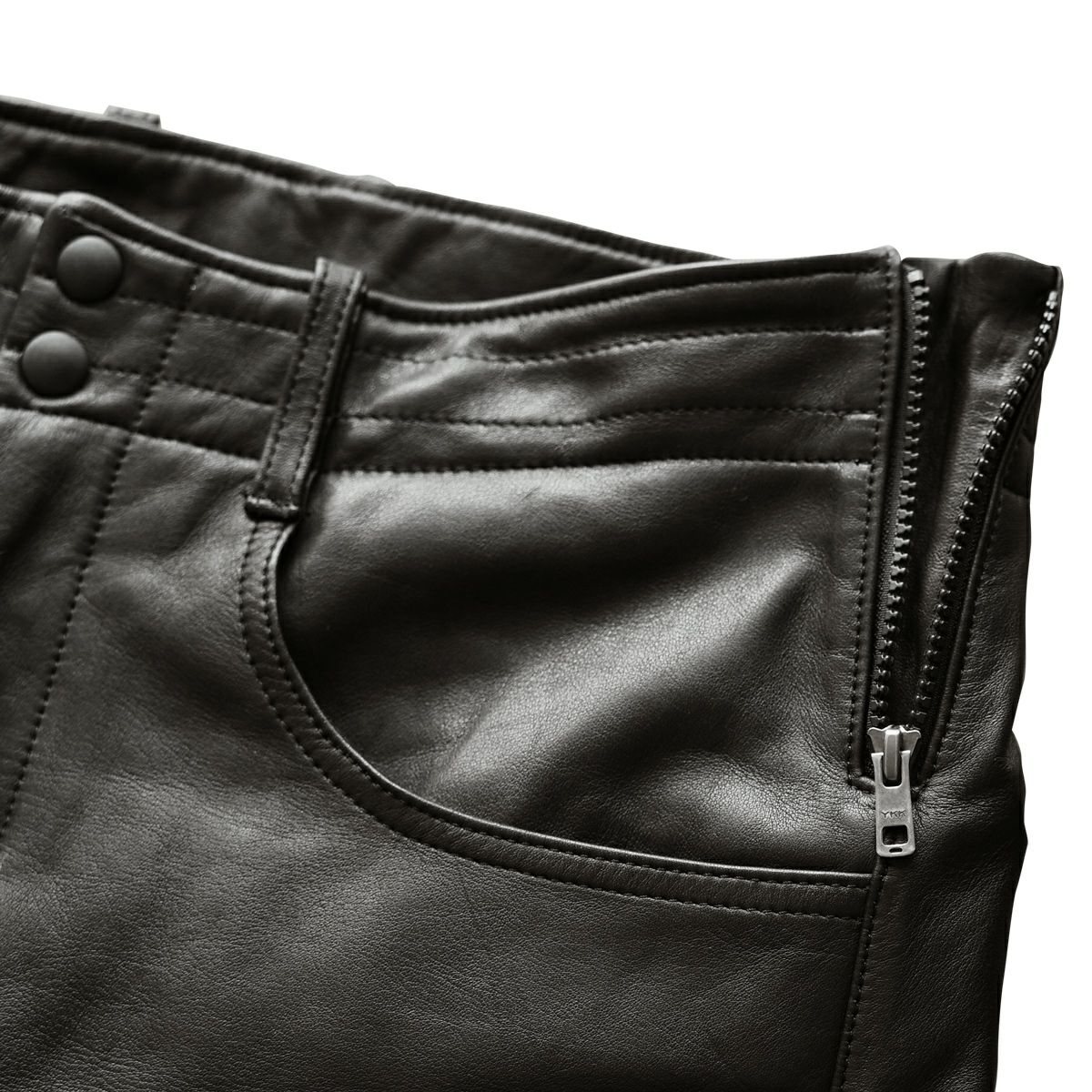 CRUFTER｜CR-MJ5N ストリート ライディング パンツ｜レザー｜ブラック