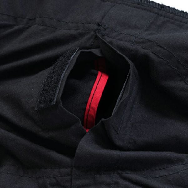 PANDO MOTO｜スチール ブラック WH｜デニム｜ブラック｜モデル着用