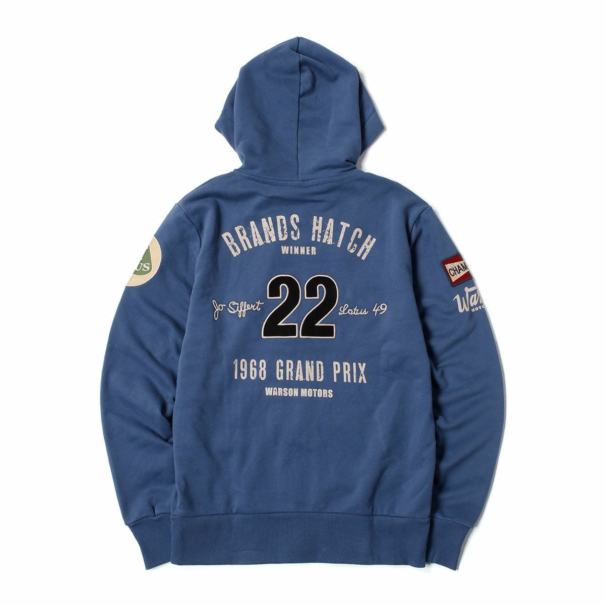 Warson Motors｜シフェール ブランズハッチ フーディー｜ブルー