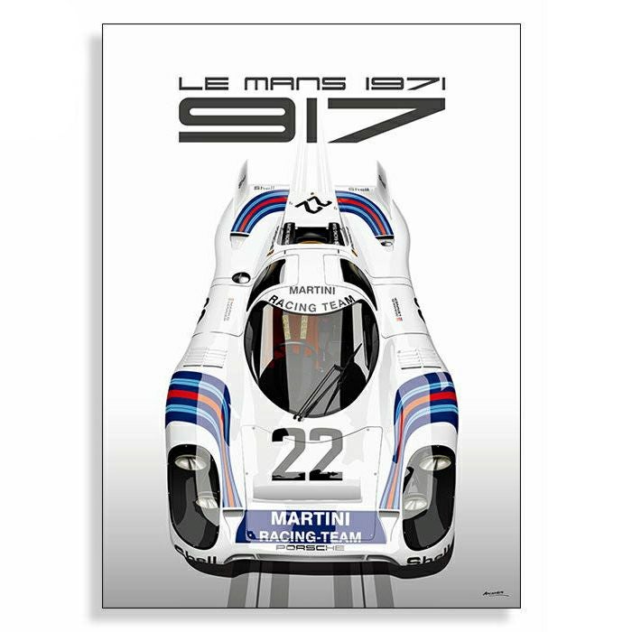 Le Mans 24h｜【ル・マン24時間レース・オフィシャルライセンス商品】ポルシェ 917K マルティニ ル・マン 1971 ポスター｜