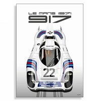 Le Mans 24h｜【ル・マン24時間レース・オフィシャルライセンス商品】ポルシェ 917K マルティニ ル・マン 1971 ポスター｜