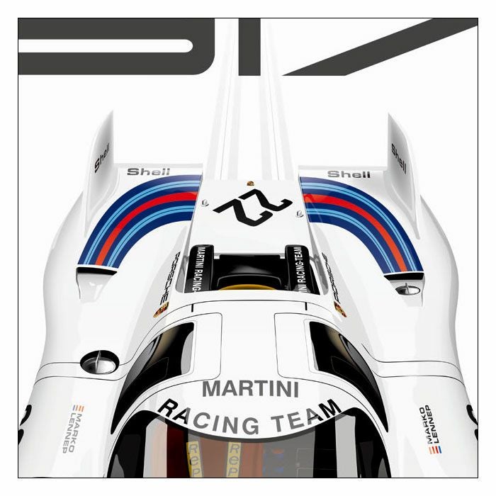 Le Mans 24h｜【ル・マン24時間レース・オフィシャルライセンス商品】ポルシェ 917K マルティニ ル・マン 1971 ポスター｜