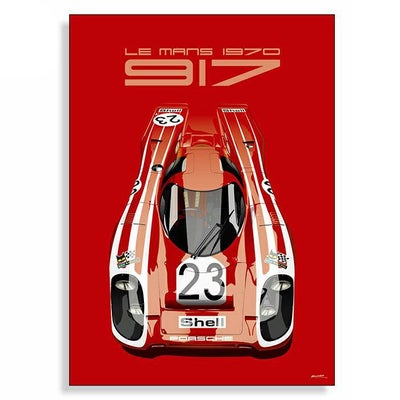 Le Mans 24h｜【ル・マン24時間レース・オフィシャルライセンス商品】ポルシェ 917K ザルツブルグ ル・マン 1970 ポスター｜