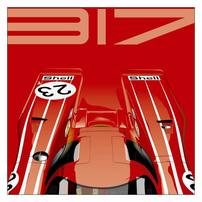 Le Mans 24h｜【ル・マン24時間レース・オフィシャルライセンス商品】ポルシェ 917K ザルツブルグ ル・マン 1970 ポスター｜