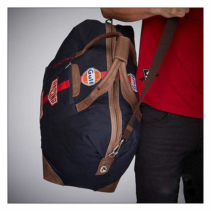 GULF｜ディレイニー トラベル バッグ｜ボストンバッグ｜ネイビー｜モデル着用