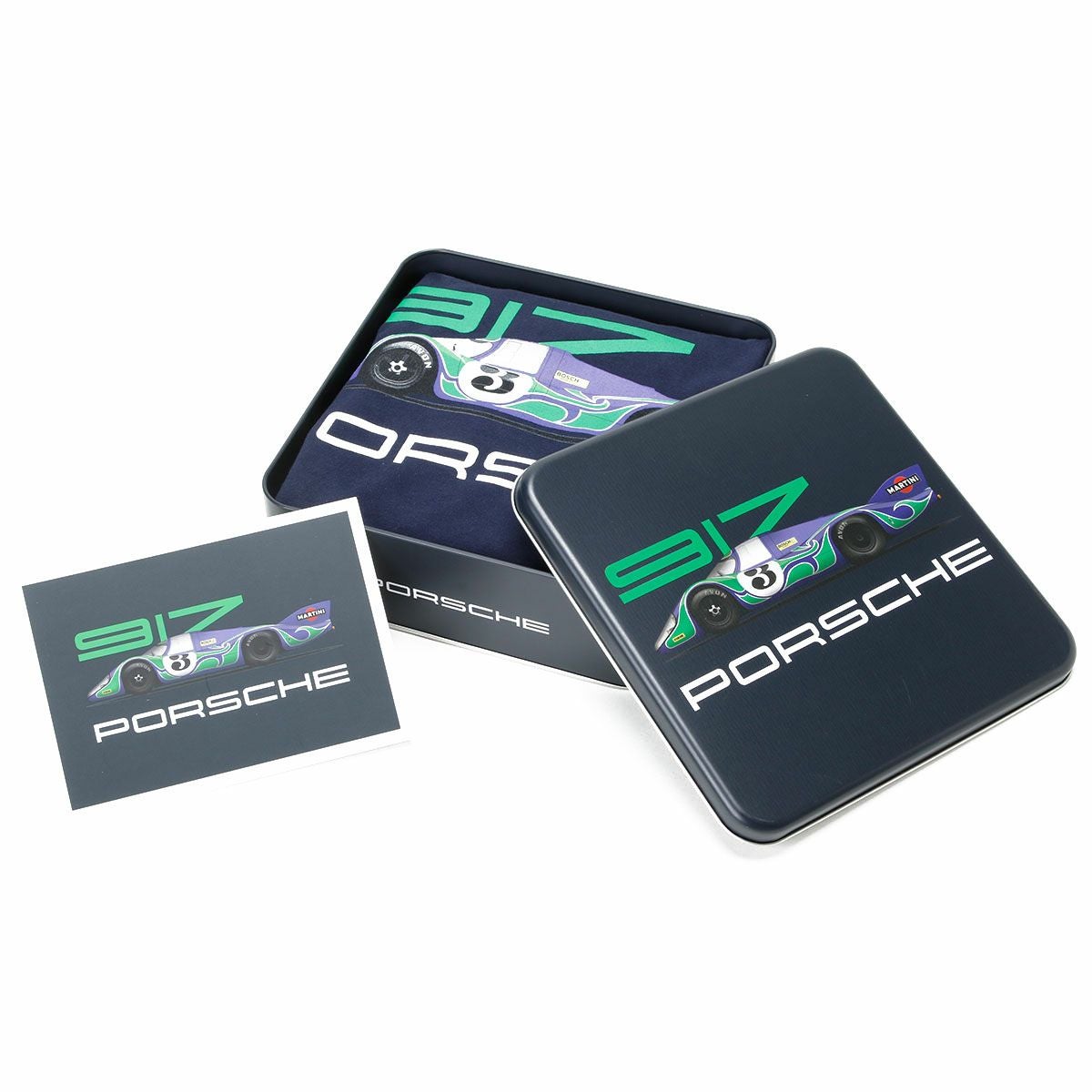 PORSCHE MARTINI RACING｜No.18 コレクターズ Tシャツ｜ブルー