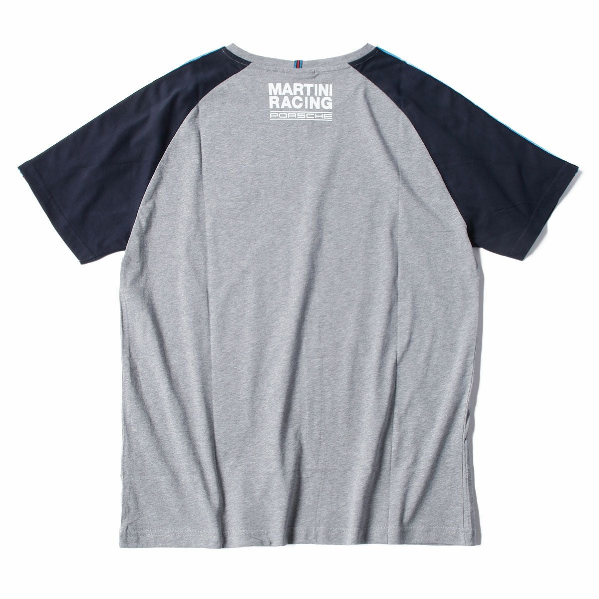 PORSCHE MARTINI RACING｜ツートンカラー Tシャツ｜グレー×ネイビー