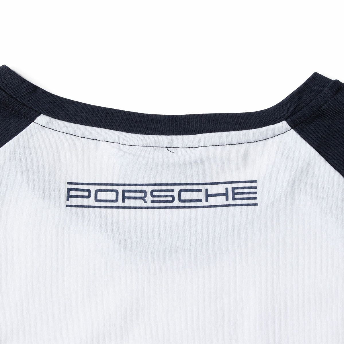 PORSCHE MARTINI RACING｜ロングスリーブ シャツ｜ホワイト×ネイビー