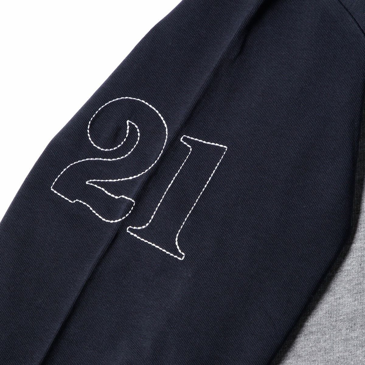 PORSCHE MARTINI RACING｜ロングスリーブ ラガーポロ｜ポロシャツ｜グレー×ネイビー