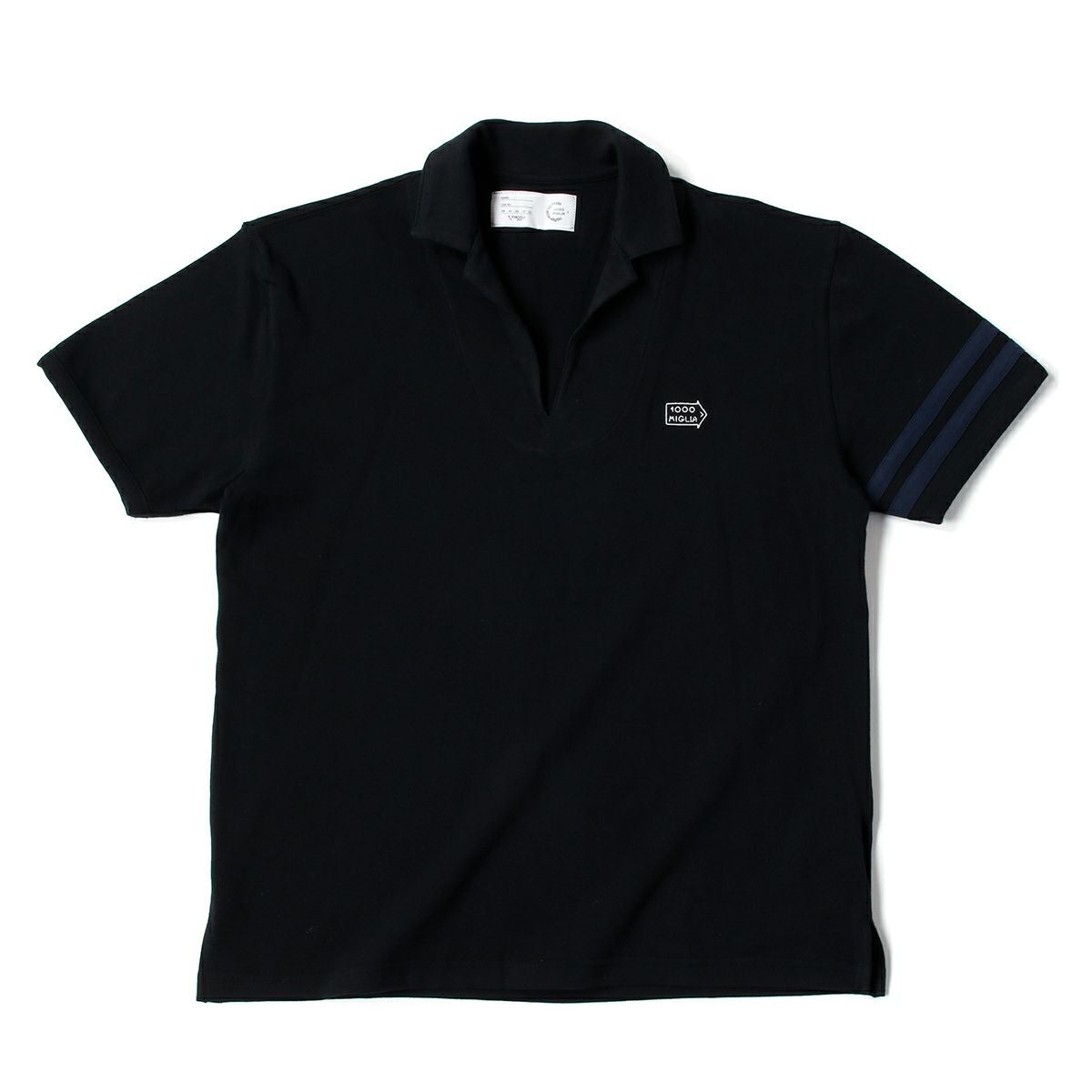 Mille Miglia｜ストレッチミニ裏毛ポロ｜ポロシャツ｜ブラック