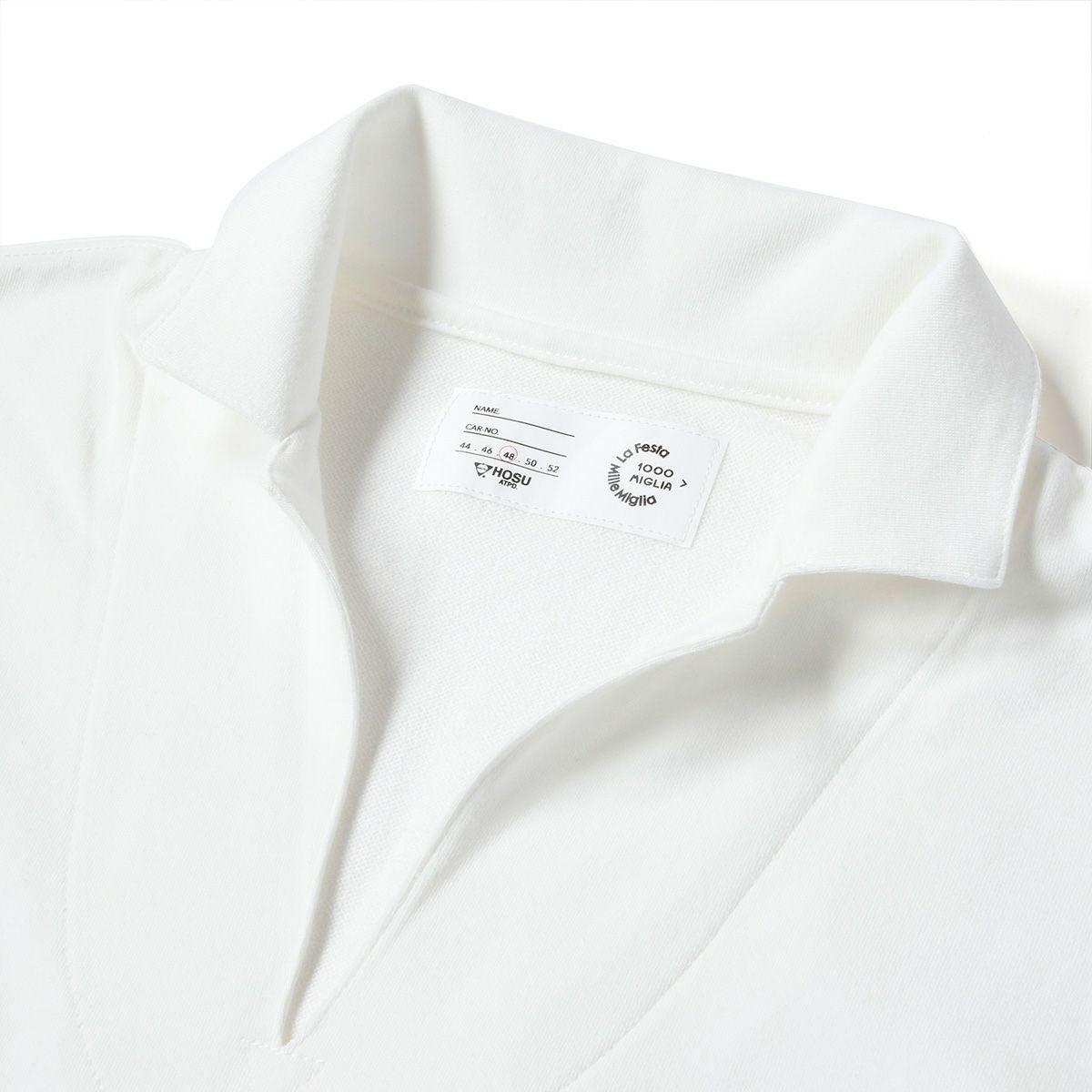 Mille Miglia｜ストレッチミニ裏毛ポロ｜ポロシャツ｜ホワイト