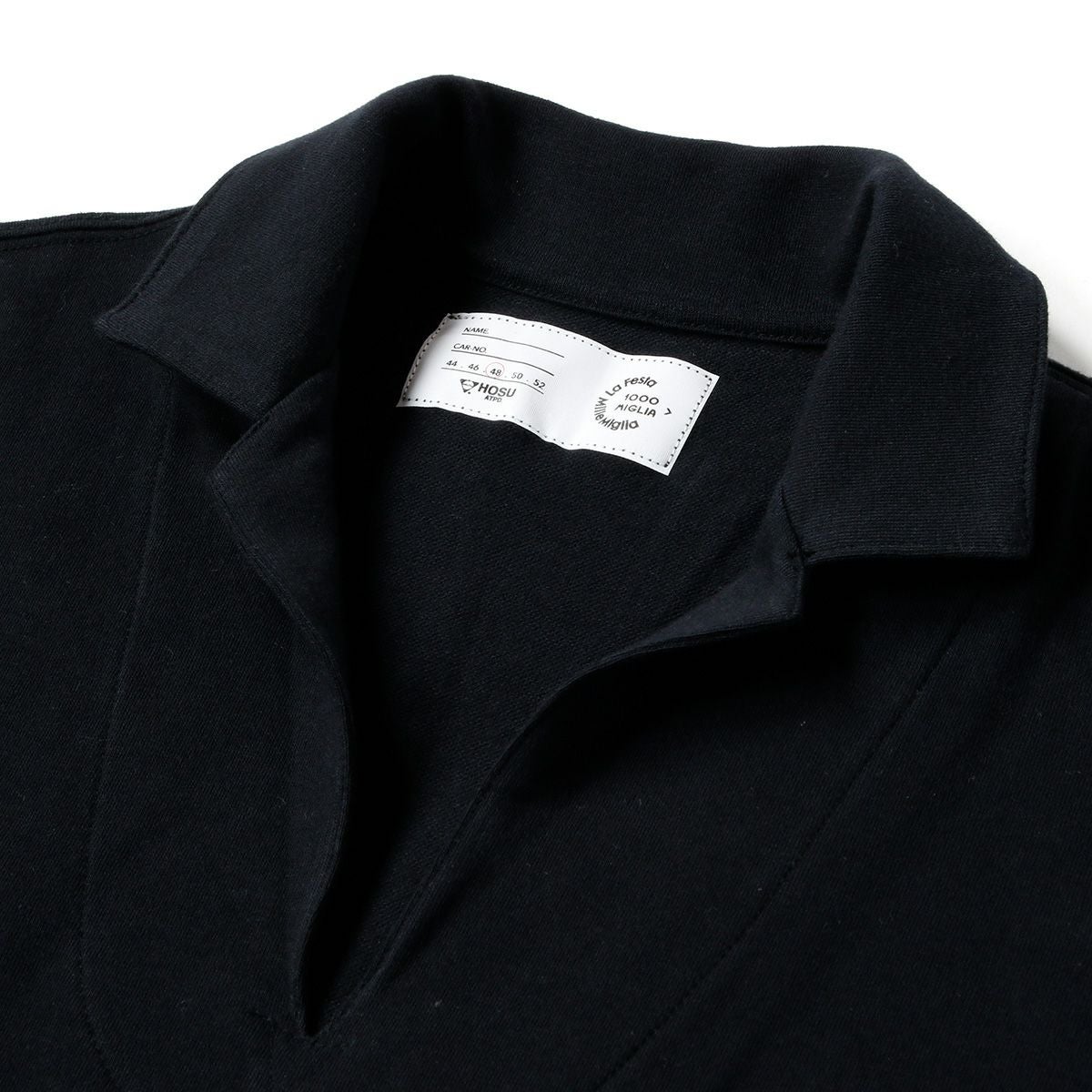 Mille Miglia｜ストレッチミニ裏毛ポロ｜ポロシャツ｜ブラック