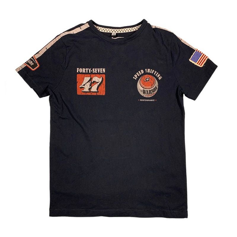Warson Motors｜スピード シフティング Tシャツ｜ネイビー