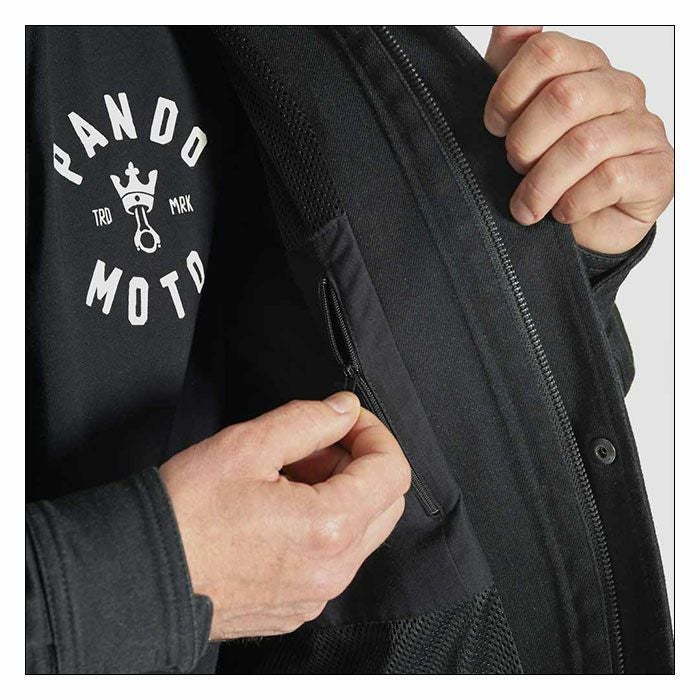 PANDO MOTO｜カポ コア 01｜ファブリック｜ブラック｜モデル着用