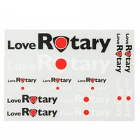 MZRacing｜LOVEROTARY2ステッカーシート｜ステッカー