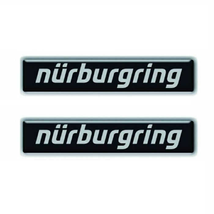 Nurburgring｜ニュルブルクリンク レタリング 3D ステッカー 10cm｜ブラック