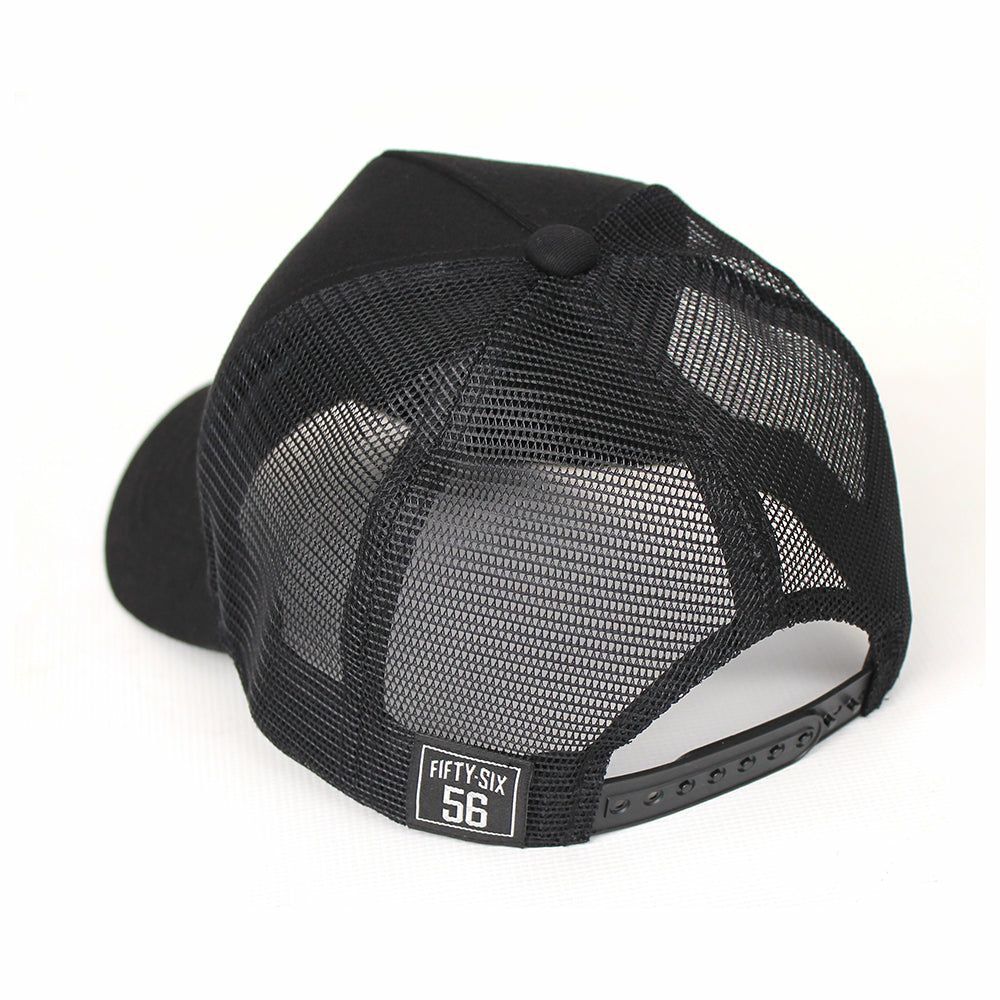 56design｜ボックス ロゴ キャップ｜帽子｜ブラック