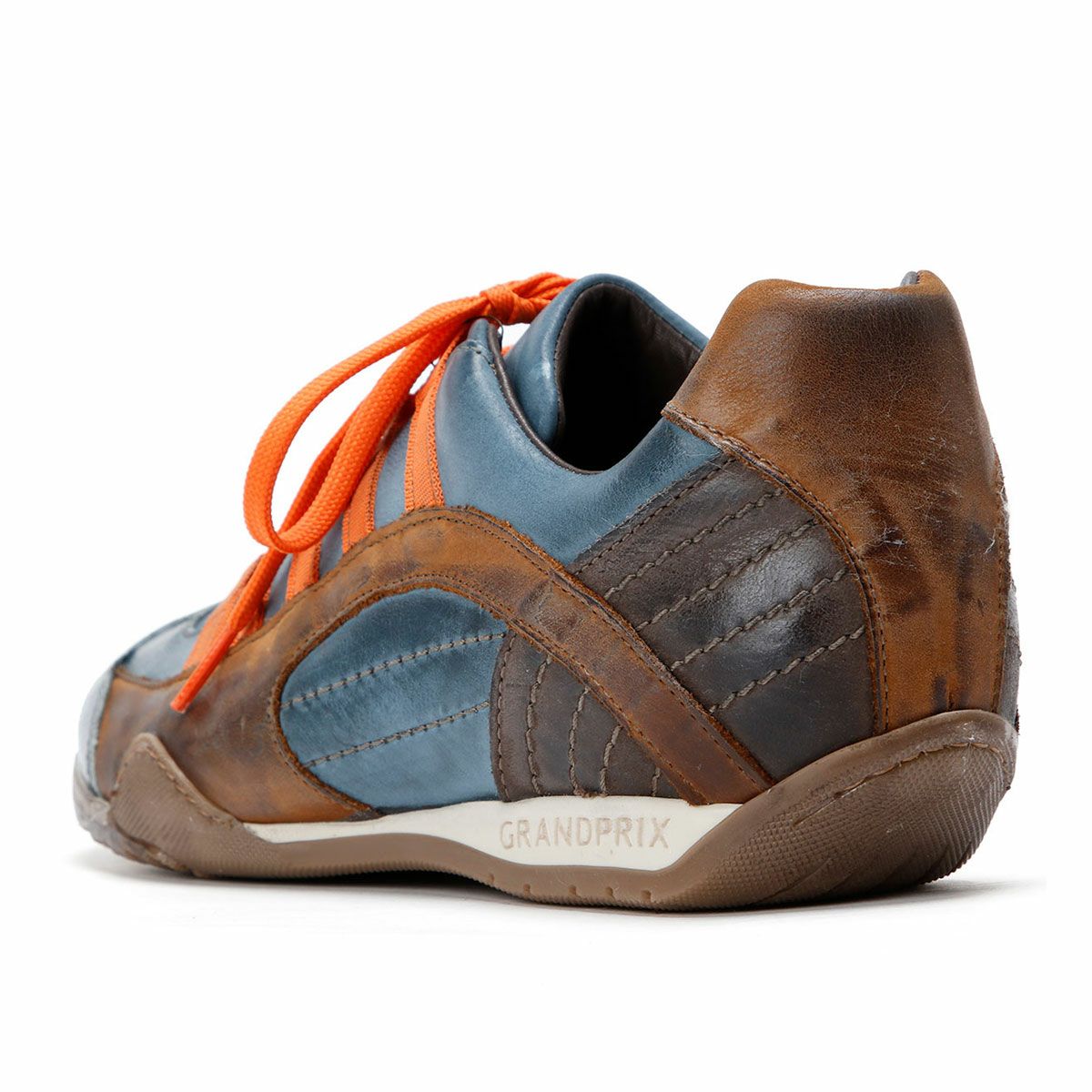 GRANDPRIX ORIGINALS｜GPO スニーカー モンツァ ｜インディゴ×オレンジ