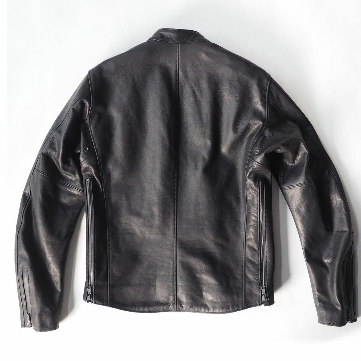 CRUFTER｜CR-MJR2 セミダブル ライダース｜レザー｜ブラック