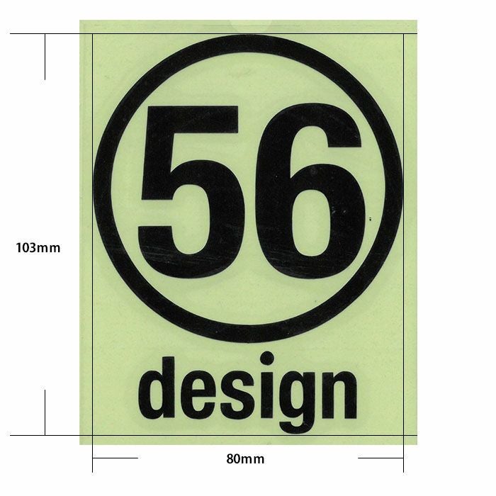 56design｜ロゴステッカー（サークル_80）｜ステッカー