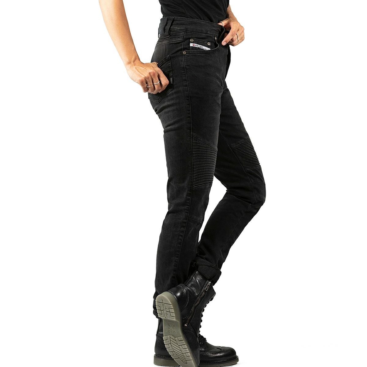 John Doe｜ベティバイカー XTM ジーンズ ウーマン｜デニム｜ブラック